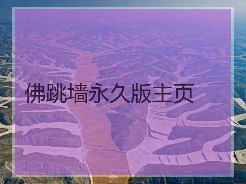 佛跳墙永久版主页