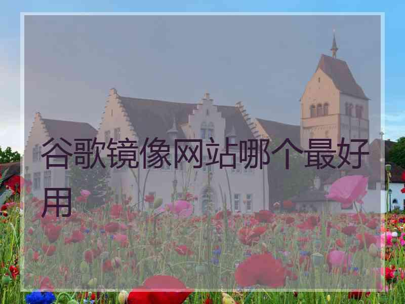 谷歌镜像网站哪个最好用
