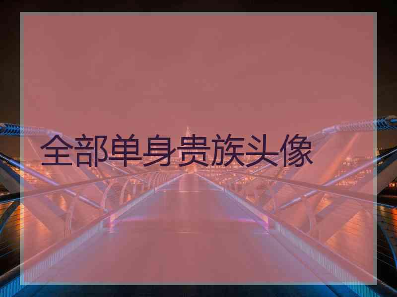 全部单身贵族头像