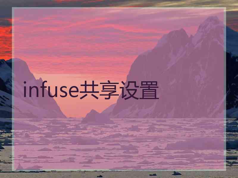 infuse共享设置