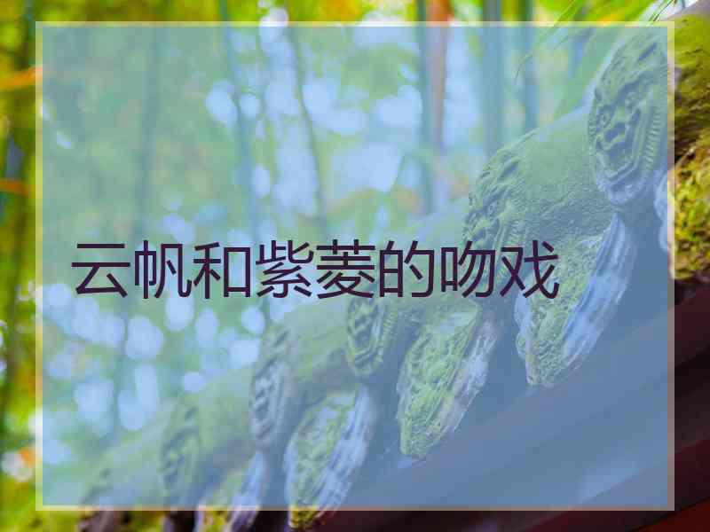 云帆和紫菱的吻戏