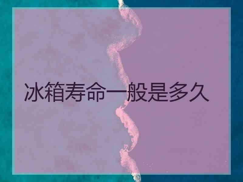 冰箱寿命一般是多久