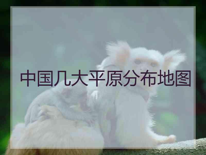 中国几大平原分布地图