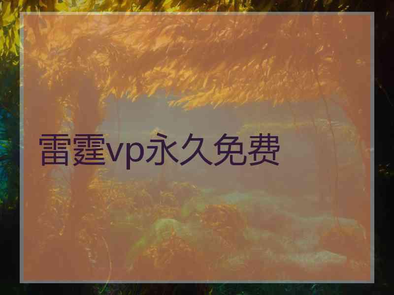 雷霆vp永久免费