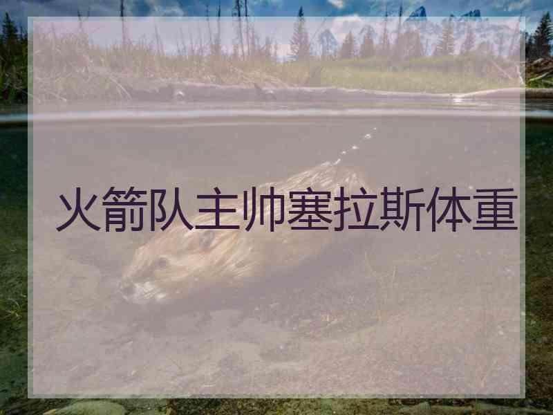 火箭队主帅塞拉斯体重