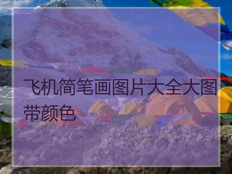 飞机简笔画图片大全大图带颜色