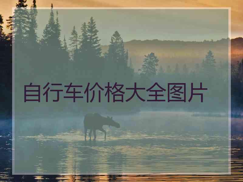 自行车价格大全图片