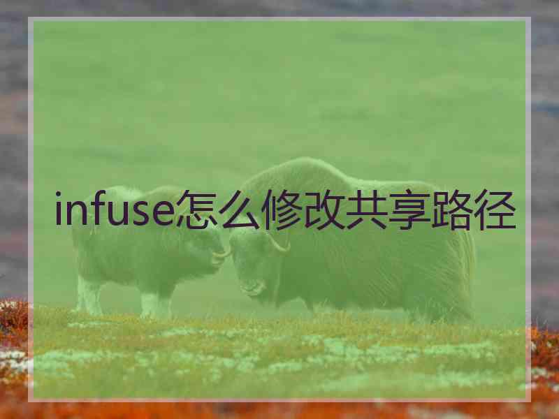 infuse怎么修改共享路径