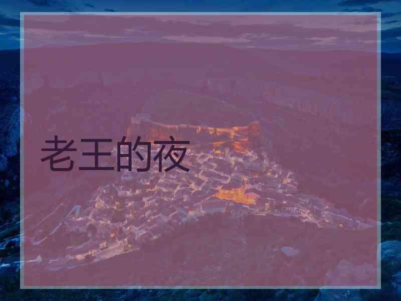老王的夜