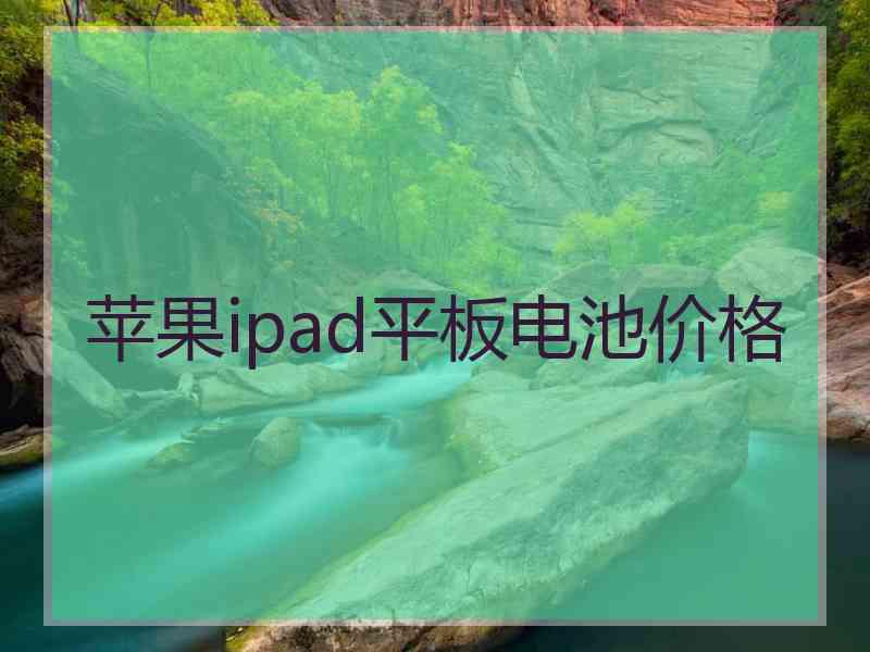 苹果ipad平板电池价格