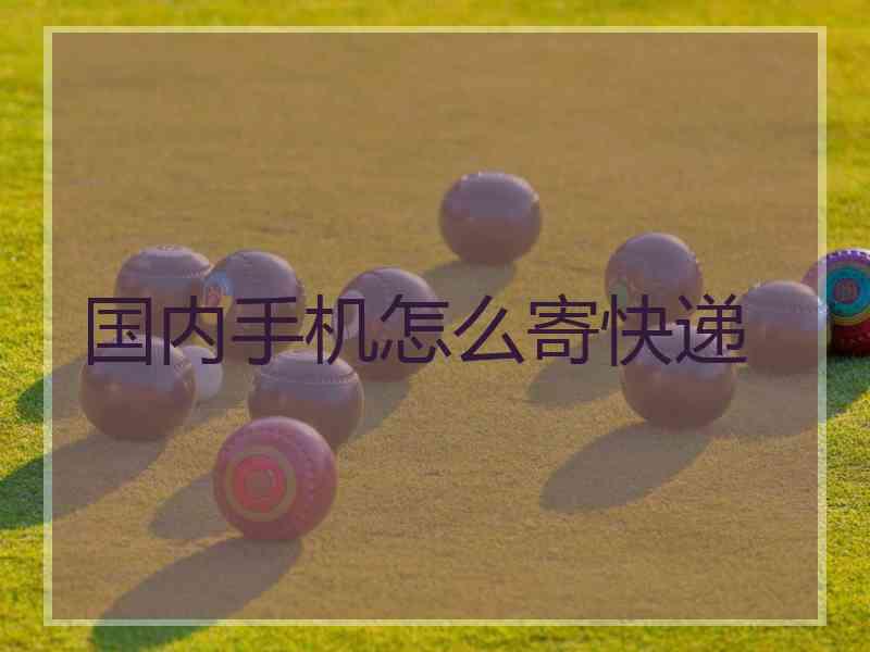国内手机怎么寄快递