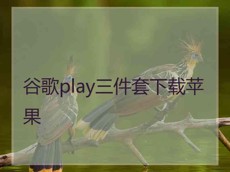 谷歌play三件套下载苹果