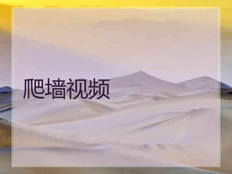 爬墙视频