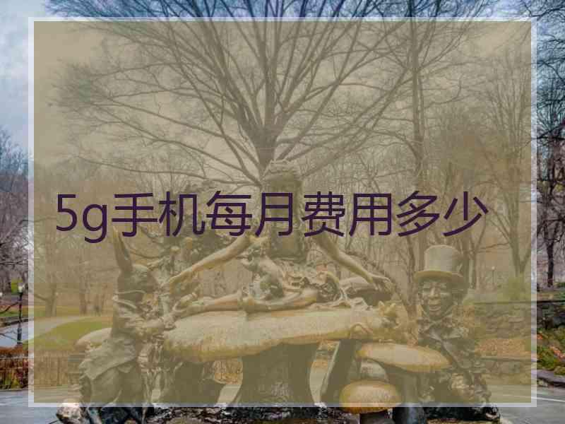 5g手机每月费用多少