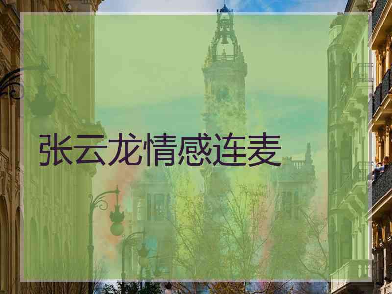 张云龙情感连麦