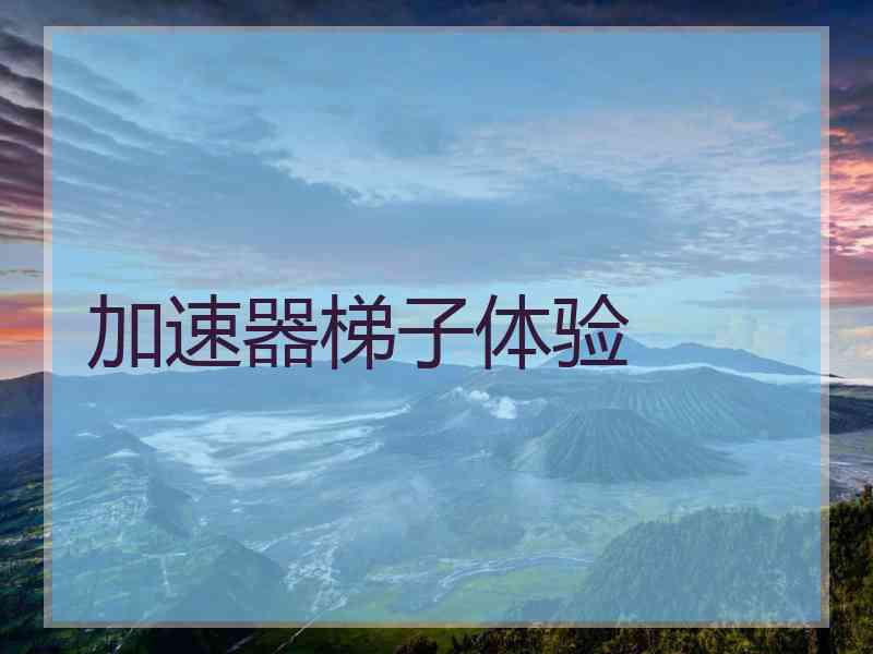 加速器梯子体验