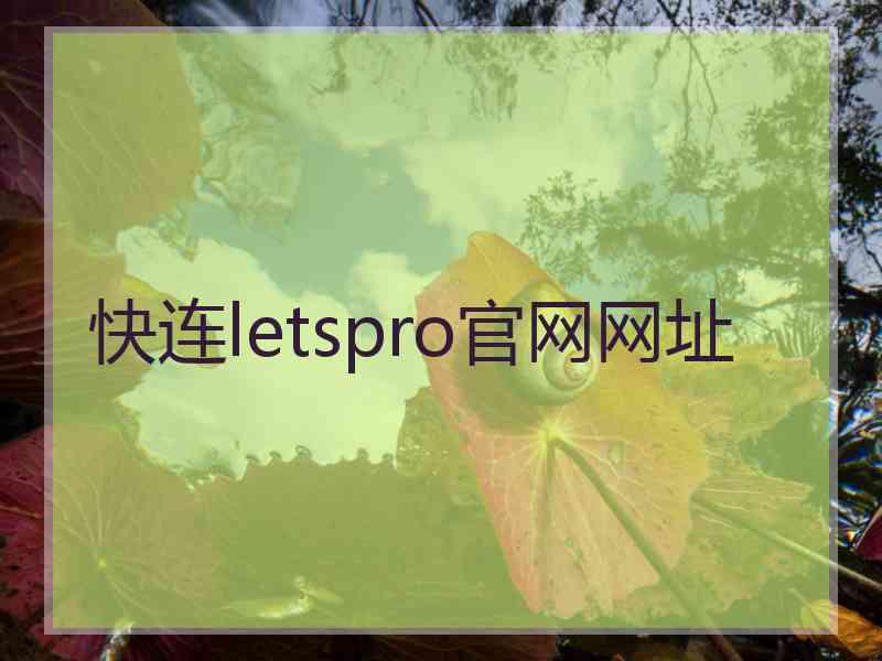 快连letspro官网网址
