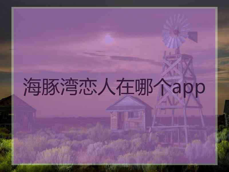 海豚湾恋人在哪个app