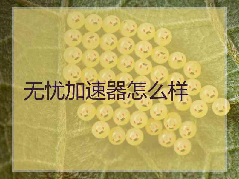 无忧加速器怎么样