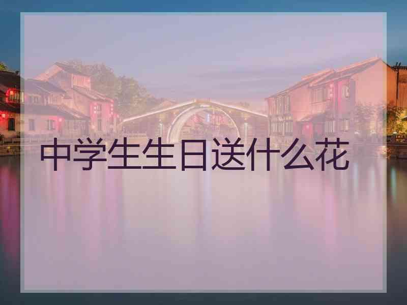 中学生生日送什么花