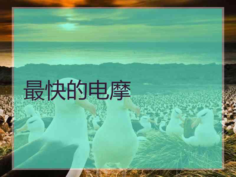 最快的电摩