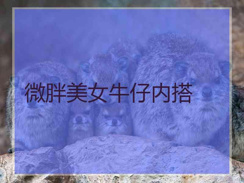 微胖美女牛仔内搭