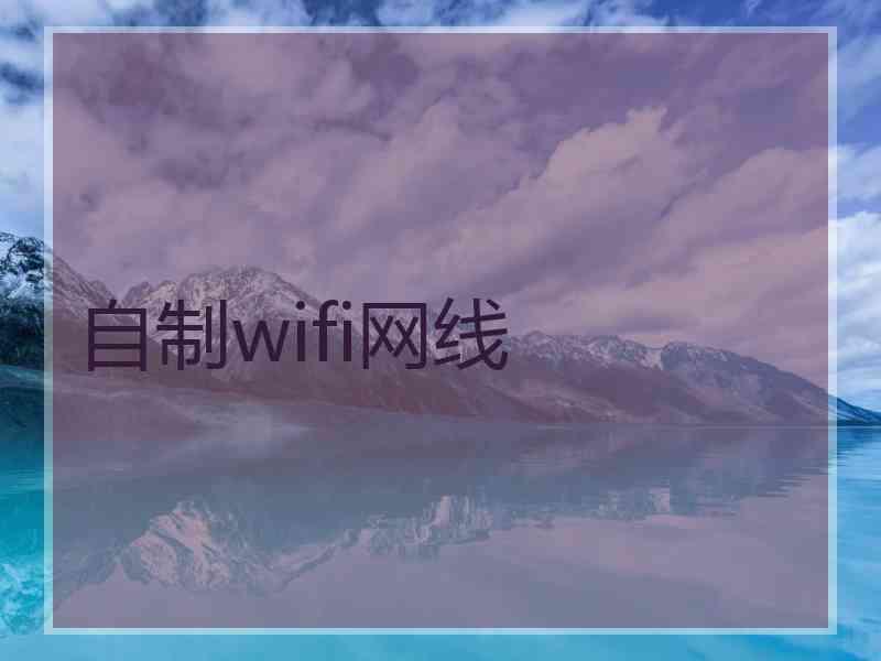 自制wifi网线