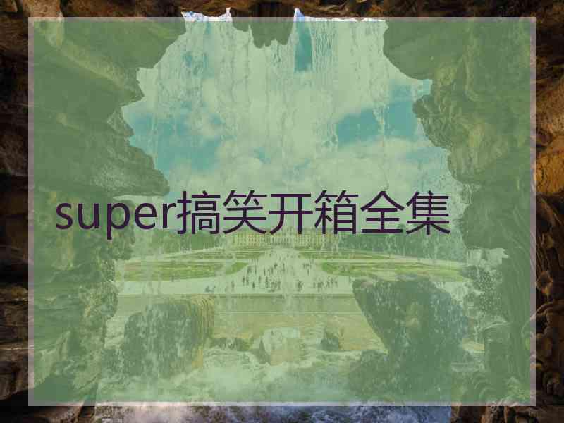 super搞笑开箱全集