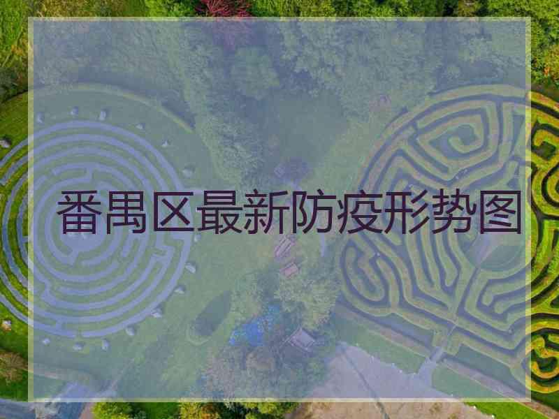 番禺区最新防疫形势图