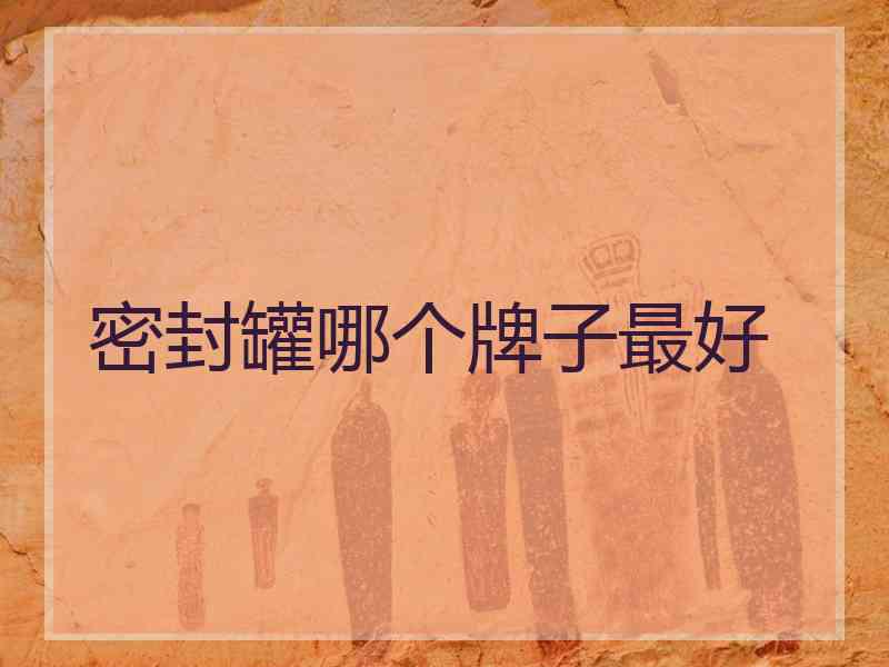 密封罐哪个牌子最好
