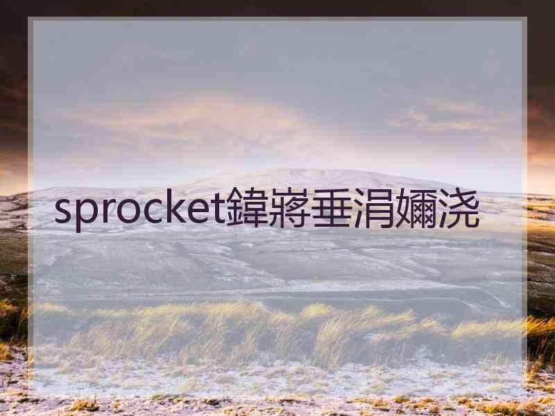 sprocket鍏嶈垂涓嬭浇