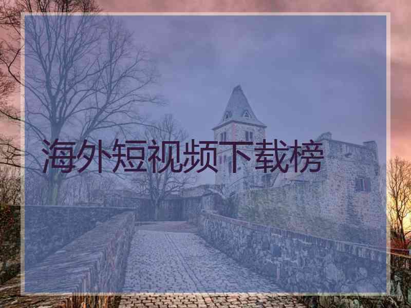 海外短视频下载榜