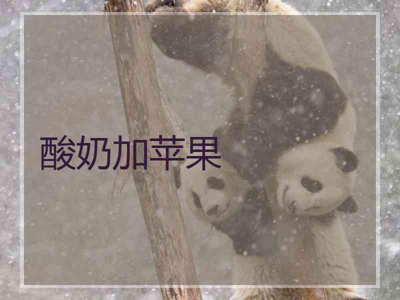 酸奶加苹果