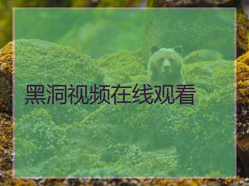 黑洞视频在线观看