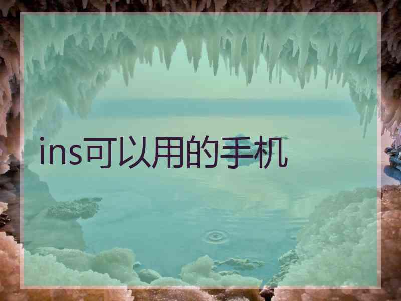 ins可以用的手机