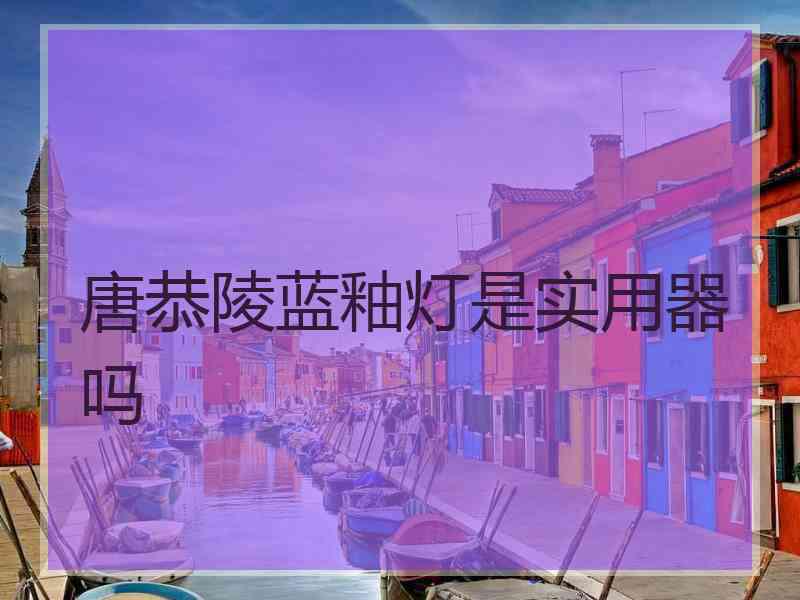 唐恭陵蓝釉灯是实用器吗