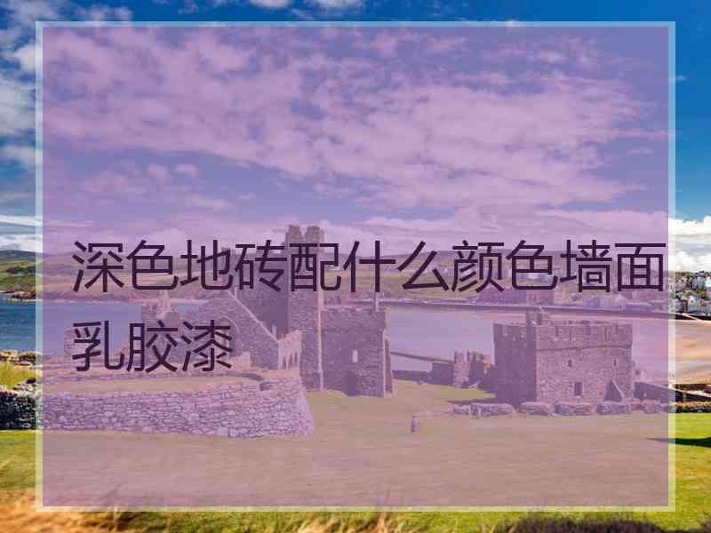 深色地砖配什么颜色墙面乳胶漆