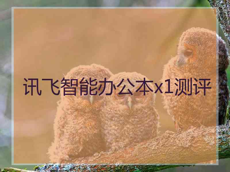 讯飞智能办公本x1测评