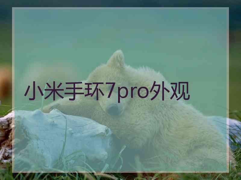 小米手环7pro外观