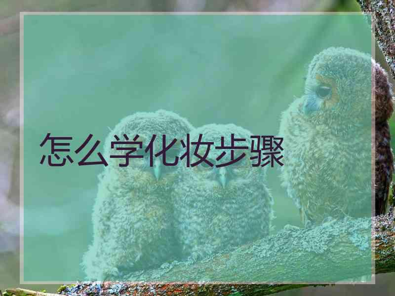 怎么学化妆步骤
