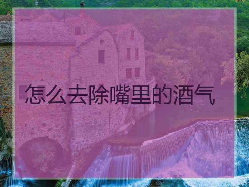 怎么去除嘴里的酒气