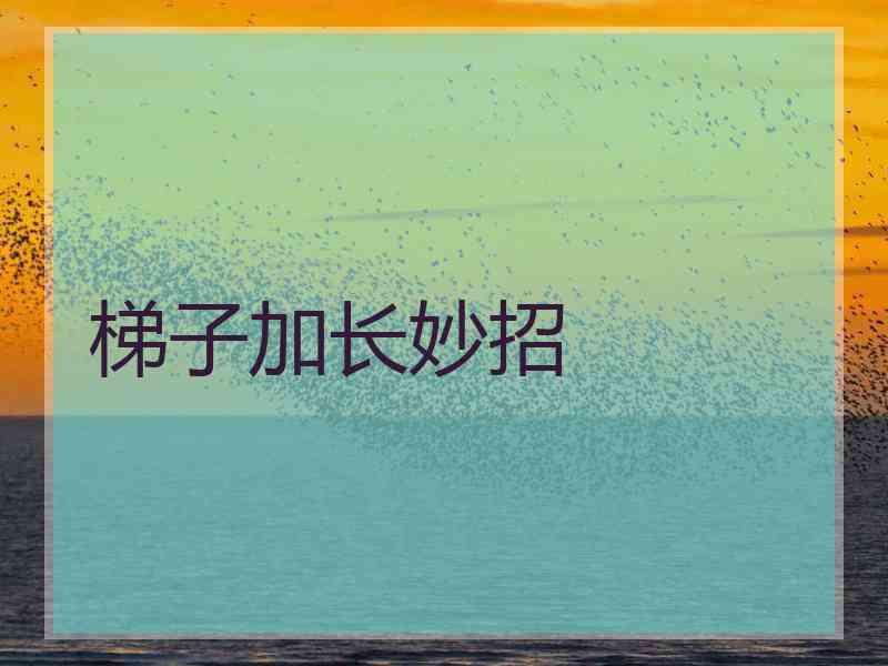 梯子加长妙招
