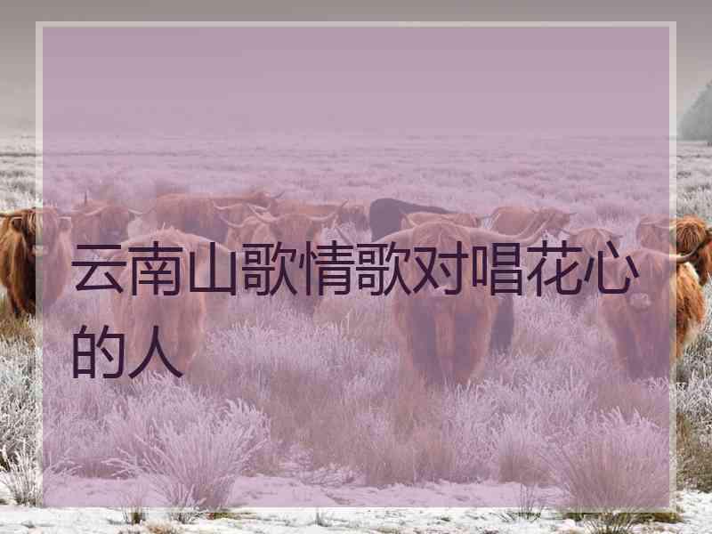 云南山歌情歌对唱花心的人