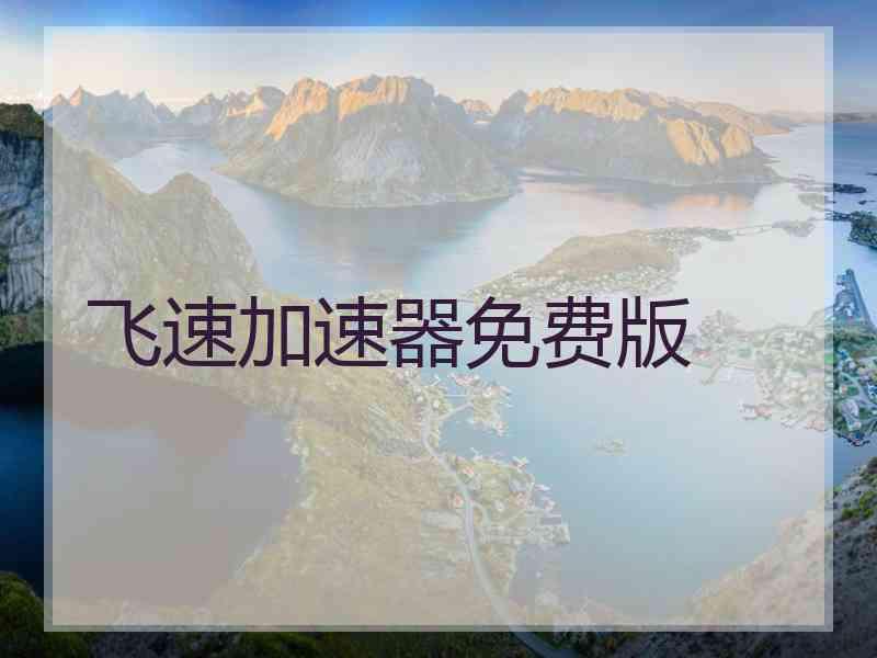 飞速加速器免费版