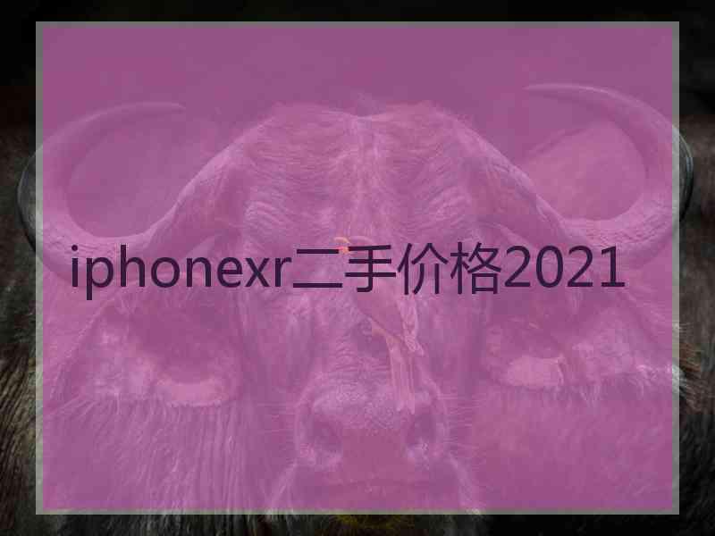 iphonexr二手价格2021