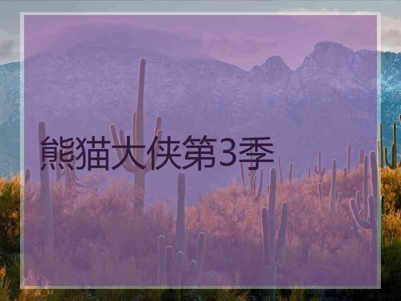 熊猫大侠第3季