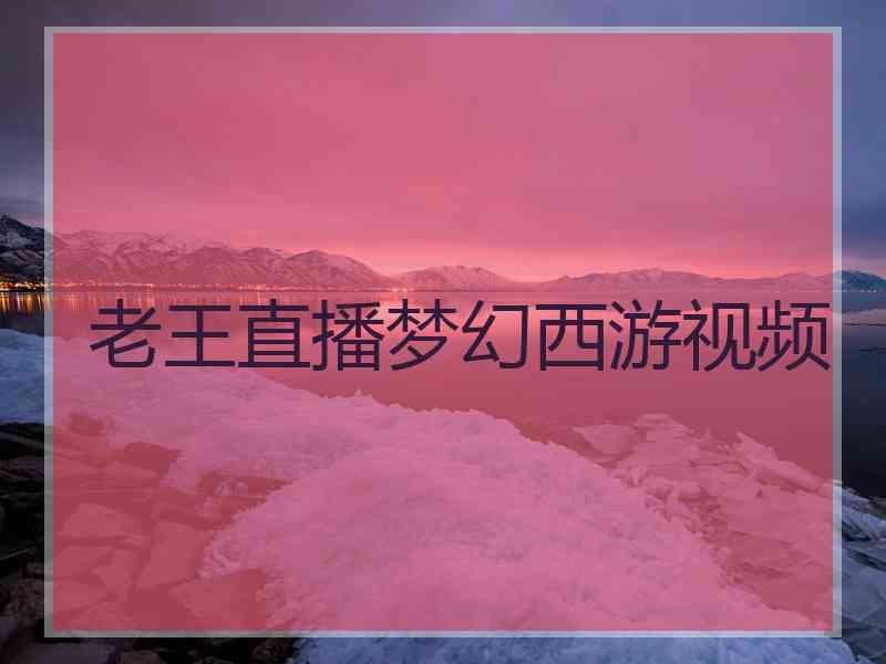 老王直播梦幻西游视频