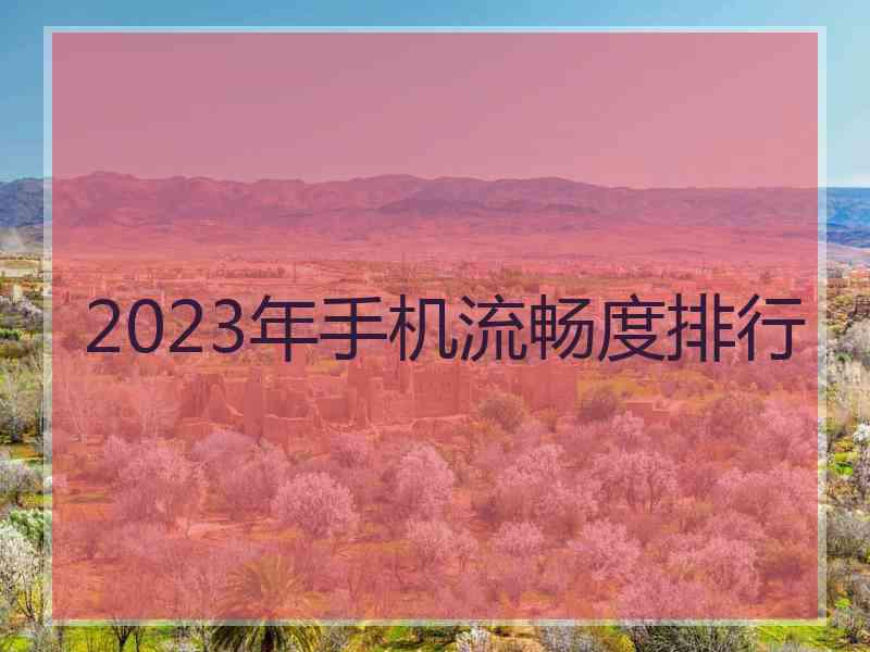 2023年手机流畅度排行
