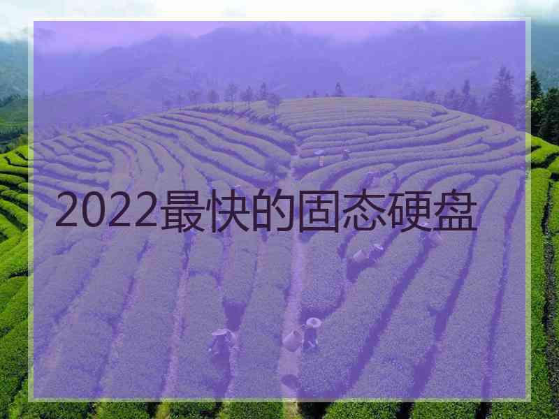 2022最快的固态硬盘