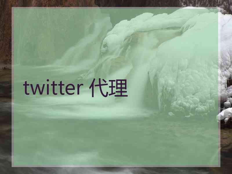twitter 代理